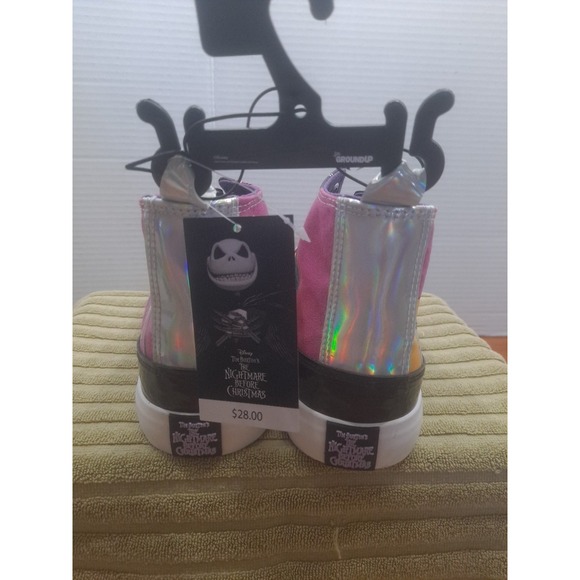 NWT Disney The Nightmare Before Christmas Women's High Top Shoes Size 7.5 Skelli - Picture 5 of 13